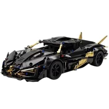 Конструктор машинка Lamborghini Бетмобиль 1338 деталей на 37,5 сантиметров Technic Ламборджини черный (832)