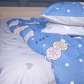 Простирадло Бязь 17-0470 Love lemon 150*220