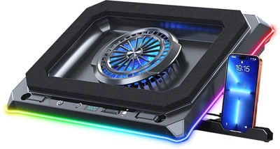 Охлаждающая подставка для ноутбука Dyxon Ice Coorel 24 Game Super Turbo Cool RGB Black (DXN-ICCL-24-BK)