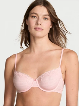 Бюстгальтер с косточками хлопковый Victoria's Secret 905158211 36D Розовый (1162338647)