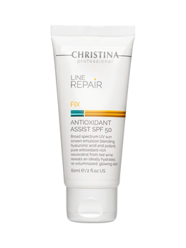 Лосьйон антиоксидантний з SPF‑50 Christina Line Repair Fix Antioxidant Assist — захист і зволоження для обличчя, 60 мл