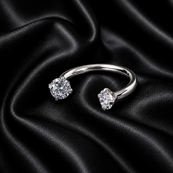 Циркуляр с камнями для пирсинга Asteel C02 цвет серебро 8 мм