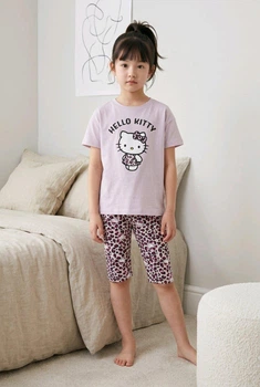 Пижама для девочки Hello Kitty детский комплект для дома футболка и шорты Lupilu 98-104 см (2-4Y), разноцветный