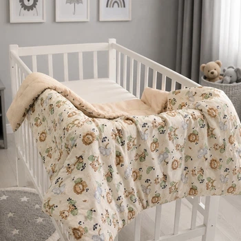 Плед детский MirSon №035 Silky Waffle 22-1418 Safari baby 60х80 см (2200013893288)