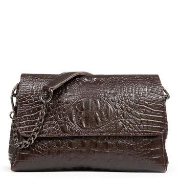 Женская сумочка из натуральной кожи ALEX RAI J009-2 кофейный