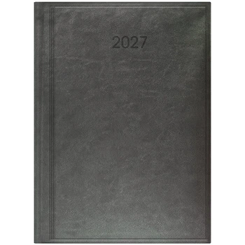Ежедневник датированный Brunnen 2027 Стандарт Torino Metallic серый (73-795-38-927)