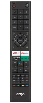 Пульт для телевизора Ergo 43GUS8500 MEGOGO YouTube без микрофона