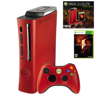 Консоль Microsoft Xbox 360 Jasper Elite Resident Evil 5 Limited Edition LT3.0 120GB Red + Гра + Документація + Коробка Б/У