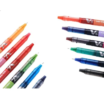 Ручка PILOT BX-V5 красная гелевая 0,5 мм, шариковая ручка для письма жидкостью, маленькая ручка V5 для студентов и экзаменов, высококачественный набор канцелярских принадлежностей, 3 шт.