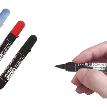 Маркери для білої дошки M&G Erasable Whiteboard Markers, ручки для офісних зустрічей з одним наконечником, прості для використання, маркери великої ємності, червоні, 12 шт./коробка, MG2160