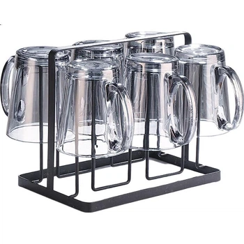 Скляні чашки CRISTALGLASS, дитячі чашки для води, чайні чашки, набір чашок для домашнього використання, чашки для гостей з ручками, чашки для молока, естетично привабливі чайні чашки, підставки для чашок