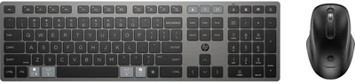 Комплект клавиатура и мышь HP 720 Multi-Device Rechargeable, BT, EN/UK, черный