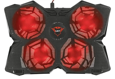 Подставка для ноутбука Trust GXT 278 Yozu, до 17.3", RED LED, черный.