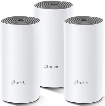 Система WiFi-Mesh TP-LINK Deco E4 AC1200, 2xFE LAN/WAN, 3 модуля
