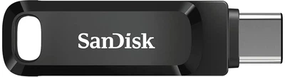 Накопитель USB SanDisk Ultra Dual Drive Go 32GB USB 3.1 Type-A Type-C Пластик Чёрный