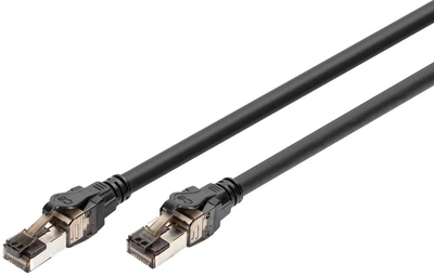 Патч-корд CAT 8.1 S-FTP 1м AWG 24/7 LSZH черный