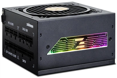 Блок питания Zalman 1000 Вт 80 Plus Gold модульный с ARGB подсветкой 120 мм