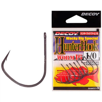 Крючок Decoy Worm16 Hunter Hook #1 (9 шт/уп)