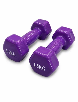 Гантели Bavar Sport (2 по 1.5 кг) виниловые фиолетовый