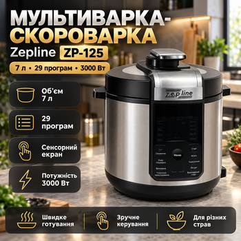 Многофункциональная мультиварка с LED-экраном: скороварка, пароварка, мультиповар с антипригарной чашей
