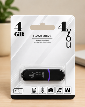 USB-накопитель флешка на 4Gb 4you 012 Jet series Black