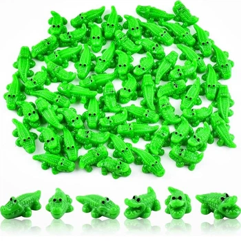 Крокодильчики пластиковые миниатюрные 22x13mm (Тип2), 20шт комплект, Green