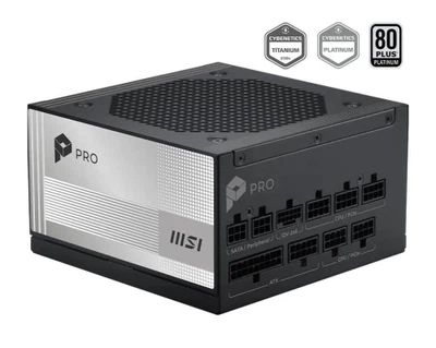 Блок живлення 850 Вт, PRO A850PL PCIE5, Black, модульний, 80+ Platinum, Active PFC, 12 см MSI 000358309