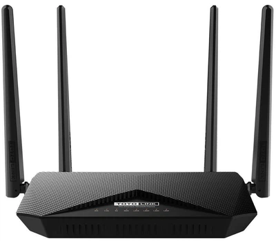 Wi-Fi роутер Totolink A3002R AC1200 Dual Band 2.4/5GHz Gigabit MU-MIMO 4 антени Black