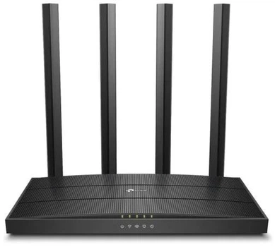 Wi-Fi роутер TP-Link Archer A6 AC1350 Dual Band 2.4/5GHz Gigabit MU-MIMO Beamforming Black