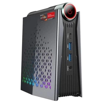Неттоп AMR5, Black, Ryzen 7 5700U (8x1.8-4.3 GHz), 16Gb DDR4 (1/2), 512Gb SSD NVMe WooYi (teh0033224)
