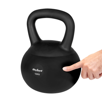 М'яка вінілова гиря Rebel Active RBA-2333-12 12 кг з піщаним наповнювачем