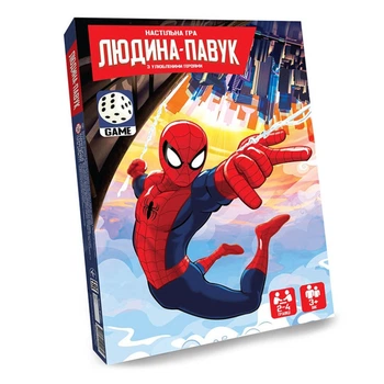 Настольная игра-бродилка "Человек-Паук" Danko Toys SPG09-U игровое поле, 4 фишки, кубик, инструкция
