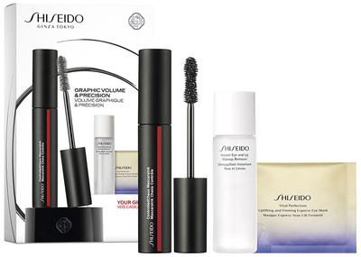 Zestaw do pielęgnacji twarzy Shiseido Controlled Chaos Tusz do rzęs 11.5 ml + Płyn do demakijażu 30 ml + Maska pod oczy (3423222147679)