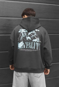 Худи мужской стаф оверсайз на флисе с принтом Staff tality oversize fleece S (404806)
