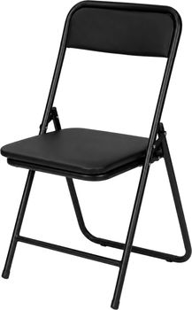 Стул раскладной Примтекс Плюс Flip black D-5 экокожа Черный