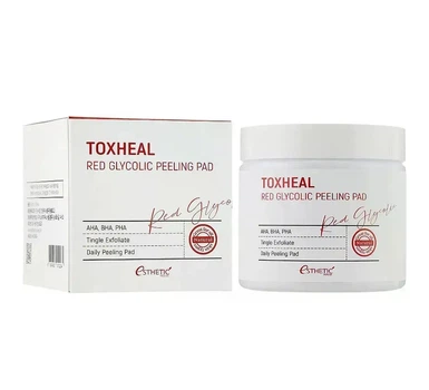 Очищаючі пілінг-диски Esthetic House для обличчя Toxheal Red Glycolic Peeling Pad 100 шт