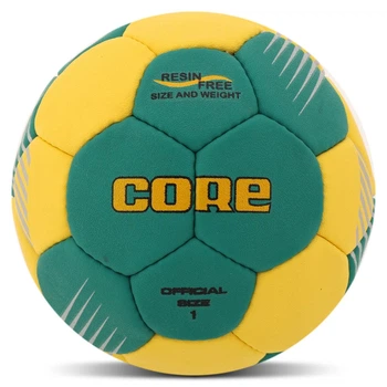 Мяч гандбольный детский размер №1 Core Official 7571-1 Yellow-Green