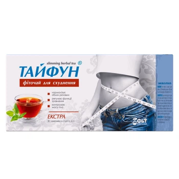 Тайфун фіточай для схуднення Екстра по 2 г №30 у фільтр-пакеті