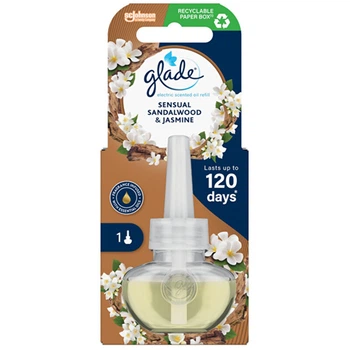 Сменный блок для электрического освежителя воздуха Glade Sensual Sandalwood & Jasmine, 20 мл