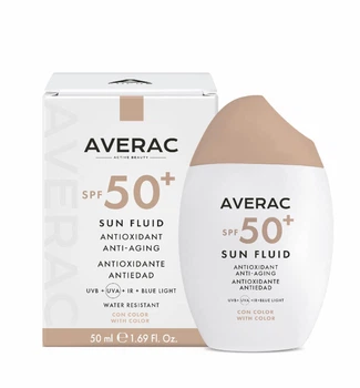 Тонуючий сонцезахисний флюїд Averac Sun Fluid SPF 50+ With Color Ulrtalight 50 мл (8437018454280)