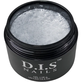 D.I.S Universal Gel Shimmer HEMA/TPO Free №25 Моделюючий гель срібний, 28 г