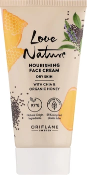 Питательный крем для лица с чиа и органическим медом Oriflame Love Nature Nourishing Face Cream, 50 мл