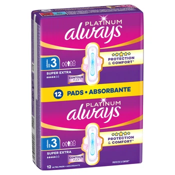 Гігієнічні прокладки Always Platinum Super Extra (Розмір 3) 12 шт