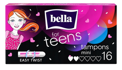 Тампони для підлітків Bella for teens tampons mini, 16 шт