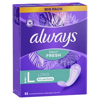 Щоденні прокладки Always Daily Fresh Normal Без запаху 52 шт