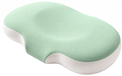 Подушка ортопедическая IDEIA CloudTherapy 65х40х10 см Анатомическая с эффектом памяти для сна на боку, спине и животе с наволочкой на молнии Мята (4820227288632)
