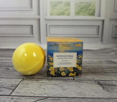 Бомбочка для ванни Sadoer Bath Salt Ball китайська Троянда 100г (ВІ2946)