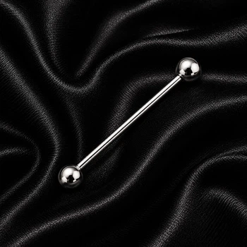 Серьга штанга для индастриал Asteel шарик 4 мм, длина 30 мм