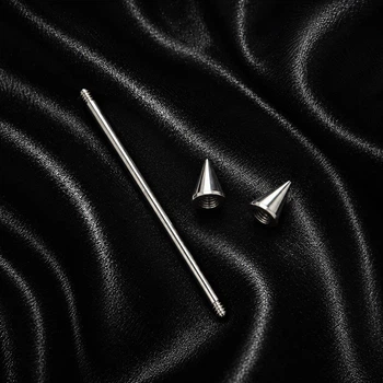 Серьга штанга для индастриал Asteel конусы 5 мм, длина 32 мм