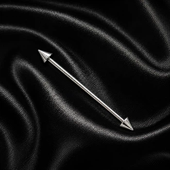 Серьга штанга для индастриал Asteel конусы 5 мм, длина 36 мм